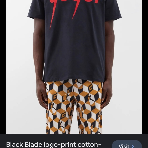 Gucci blade logo print t shirt - Picture 8 of 8